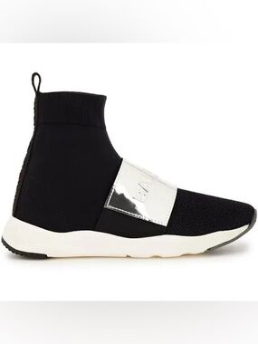 Balmain Cameron Black Knit High-Top Sock Sneakers
